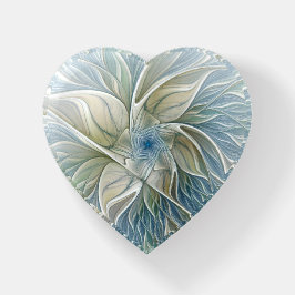 Bloemendroom Abstract Blauw Khaki Fractale Hart