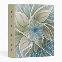 Bloemendroom Abstract Blauw Khaki Fractale Kunstte