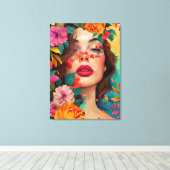 Bloemendroom Canvas Afdruk (Insitu (Houten vloer))