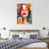 Bloemendroom Canvas Afdruk (Insitu (Slaapkamer))