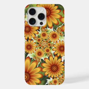 Bloemendroom, moderne abstracte bloemfractale kuns iPhone 15 pro max case