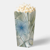 Bloemendroompatroon Abstract Blauw Khaki Fractal Bedankdoosjes (Popped)