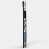 Bloemendroompatroon Abstract Blauw Khaki Fractal Case-Mate iPhone Case (Achterkant/rechts)