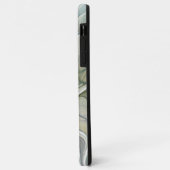Bloemendroompatroon Abstract Blauw Khaki Fractal Case-Mate iPhone Case (Achterkant/links)