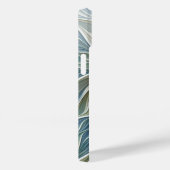 Bloemendroompatroon Abstract Blauw Khaki Fractal Case-Mate iPhone Case (Achterkant / Rechts)