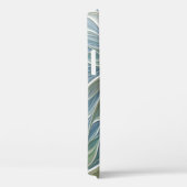 Bloemendroompatroon Abstract Blauw Khaki Fractal Case-Mate iPhone Case (Achterkant / Rechts)