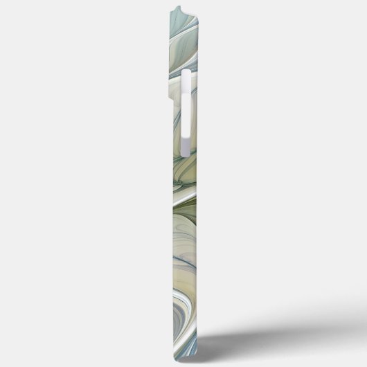 Bloemendroompatroon Abstract Blauw Khaki Fractal Case-Mate iPhone Case (Achterkant / Links)