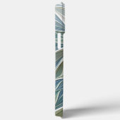 Bloemendroompatroon Abstract Blauw Khaki Fractal Case-Mate iPhone Case (Achterkant / Rechts)