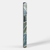 Bloemendroompatroon Abstract Blauw Khaki Fractal Case-Mate iPhone Case (Achterkant / Rechts)