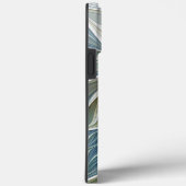 Bloemendroompatroon Abstract Blauw Khaki Fractal Case-Mate iPhone Case (Achterkant / Rechts)