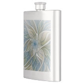 Bloemendroompatroon Abstract Blauw Khaki Fractal Flacon (Links)