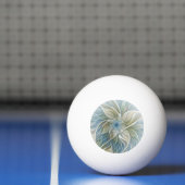 Bloemendroompatroon Abstract Blauw Khaki Fractal Pingpongbal (Net)