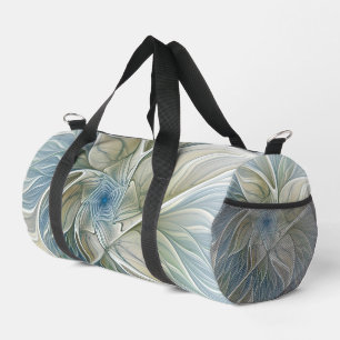 Bloemendroompatroon Abstract Blauw Khaki Fractal Plunjezak