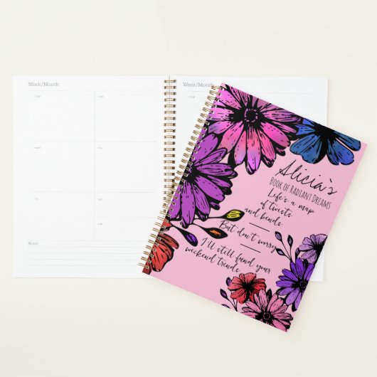 Bloemendroomplanner voor dochters planner (Display)
