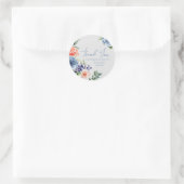 Bloemendruiven Bedankt Ronde Sticker (Tas)