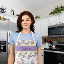 Bloemendruk charismatische schort 