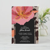 Bloemendruk Luipaard Dierprint Bruiloft Feest Kaart (Staand voorkant)