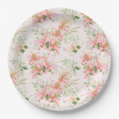 Bloemendruk  papieren bordje (Voorkant)