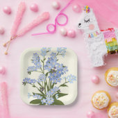 Bloemendruk papieren bordje (Feest)