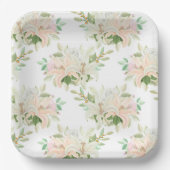 Bloemendruk papieren bordje (Voorkant)