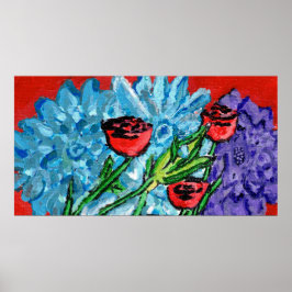 Bloemendruk, Poster met goede waarde (Halfglans)