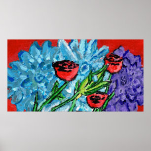 Bloemendruk, Poster met goede waarde (Halfglans)