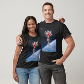 Bloemendrukte T-shirt (Unisex)