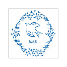  Bloemenduif Bruiloft Monogram