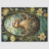 Bloemeneend Pasen Tissuepapier (Voorkant)