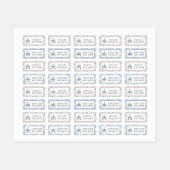  bloemeneenhoorn Voeg Jouw namen toe Labels (Vel)