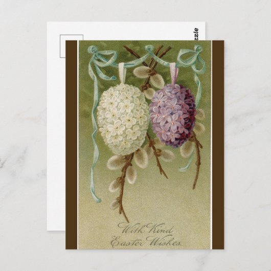  Bloemenei Easter Wishes Briefkaart (Voorkant / Achterkant)