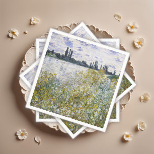 Bloemeneiland bij Vétheuil, Claude Monet Servet