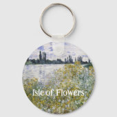 Bloemeneiland bij Vétheuil, Claude Monet Sleutelhanger (Voorkant)