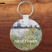 Bloemeneiland bij Vétheuil, Claude Monet Sleutelhanger (Voorkant)