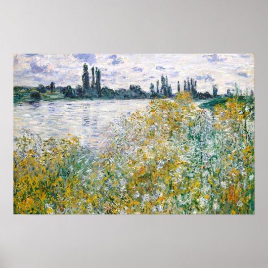 Bloemeneiland nabij Vétheuil, Monet Poster (Voorkant)