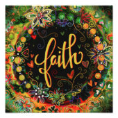  bloemenelegante geloofsinspiratie foto afdruk (Voorkant)