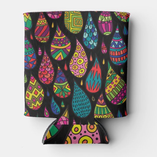 Bloemenelegantie, abstracte achtergrond. blikjeskoeler (Voorkant)