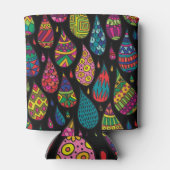 Bloemenelegantie, abstracte achtergrond. blikjeskoeler (Achterkant)