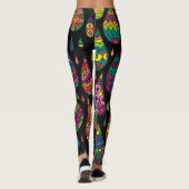 Bloemenelegantie, abstracte achtergrond. leggings (Achterkant)