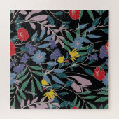 Bloemenelegantie: Abstracte  achtergrond Legpuzzel (Horizontaal)