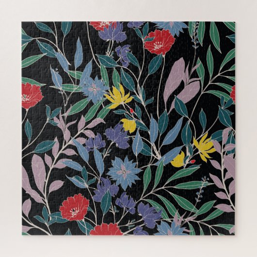 Bloemenelegantie: Abstracte  achtergrond Legpuzzel (Verticaal)