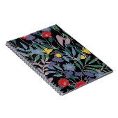 Bloemenelegantie: Abstracte  achtergrond Notitieboek (Rechterzijde)