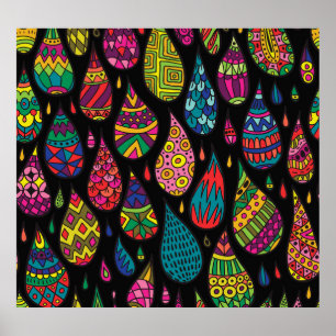 Bloemenelegantie, abstracte achtergrond. poster