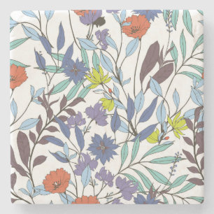Bloemenelegantie, Abstracte achtergrond. Stenen Onderzetter
