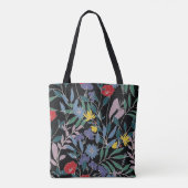 Bloemenelegantie: Abstracte  achtergrond Tote Bag (Achterkant)