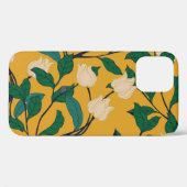 Bloemenelegantie:  bladpatroon. Case-Mate iPhone case (Achterkant (horizontaal))