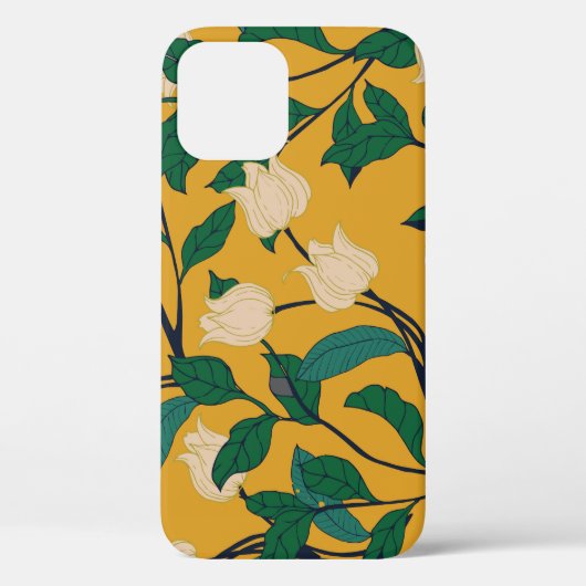 Bloemenelegantie:  bladpatroon. Case-Mate iPhone case (Achterkant)