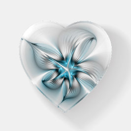 Bloemenelegantie Moderne Abstracte Blauwe Fractal