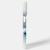 Bloemenelegantie Moderne Abstracte Blauwe Fractal Case-Mate iPhone Case (Achterkant / Rechts)