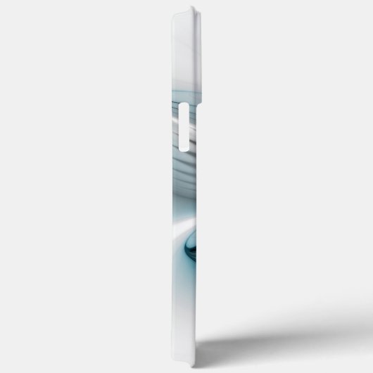 Bloemenelegantie Moderne Abstracte Blauwe Fractal Case-Mate iPhone Case (Achterkant / Rechts)